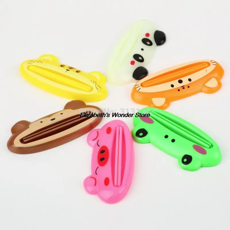 Cartoon Froganimal Toothpaste Tube Squeezer Easy Squeeze Paste Dispenser Roll Holder 2