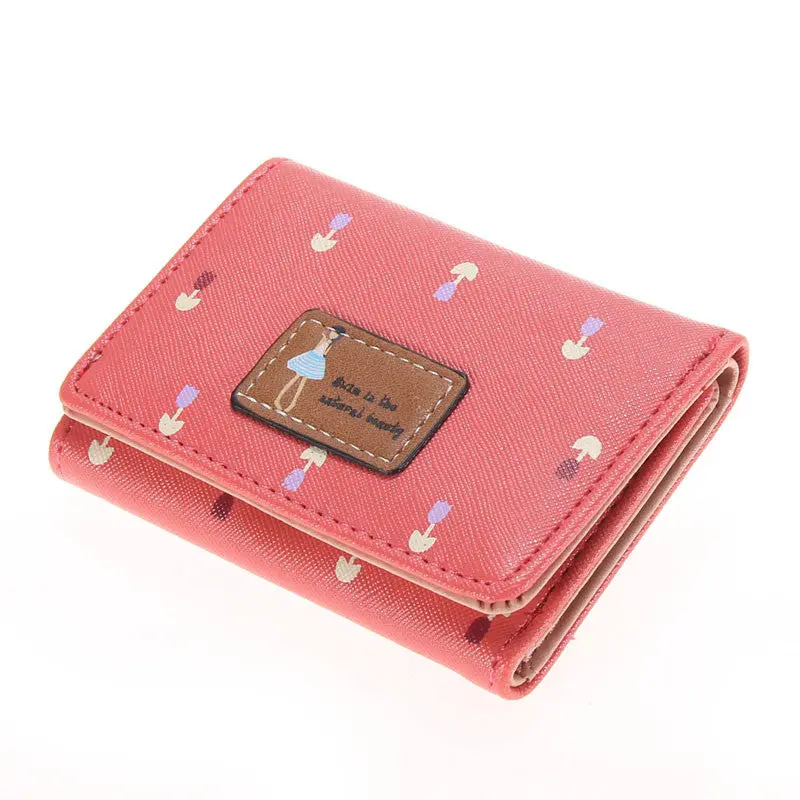 Cartoon Girl Wallet Short Purse Cartoon Purses Lovely Women Wallets 5