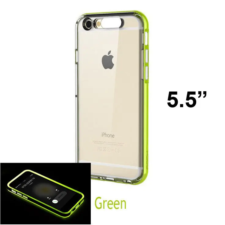 Case For Iphone 6 Plus/6S Plus 5.5" Glitter Case Tpu Incoming Call Flash Led Blink Back Phone Cover 1