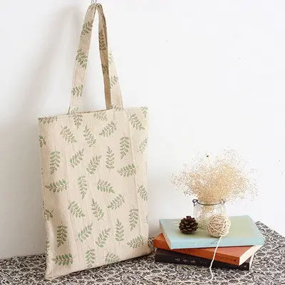 Casual Canvas Bags Handbags Women Famous S Tower Tree And Olive Leaf Printing Shoulder Bag Student Bag Shopping Bolso 1