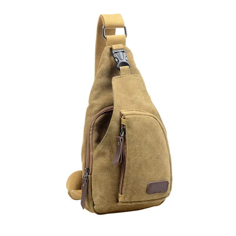 Casual Canvas Unbalance Back Pack Men Crossbody Shoulder Bag Outdoor Shoulder Bag Men Handbags 3