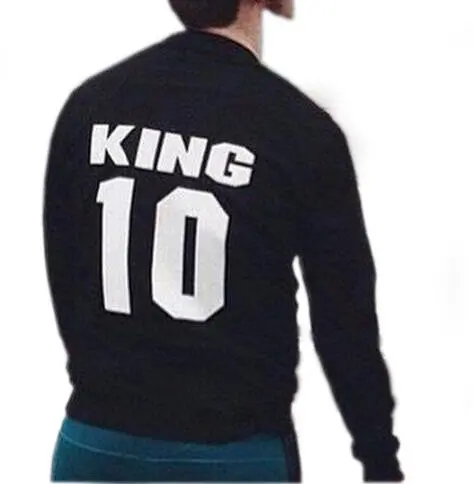 Casual Couple Sweatshirt Pullover Couples Hoodies Sweatshirts Letter Print King And Queen Hoodie Gv289 7