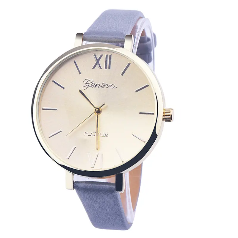 Casual Elegant Faux Leather Watch Women Relojes Thin Slim Vintage Watch Women Dress Watches Bracelet Montre 3