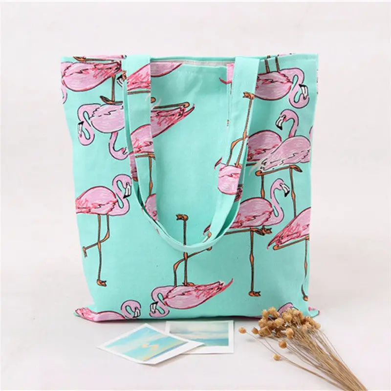 Casual Hbag Women Bag Flamingos Printing Shoulder Messenger Bag Shopping Travel Bags Women's Hbags Ladies Bolsa 1