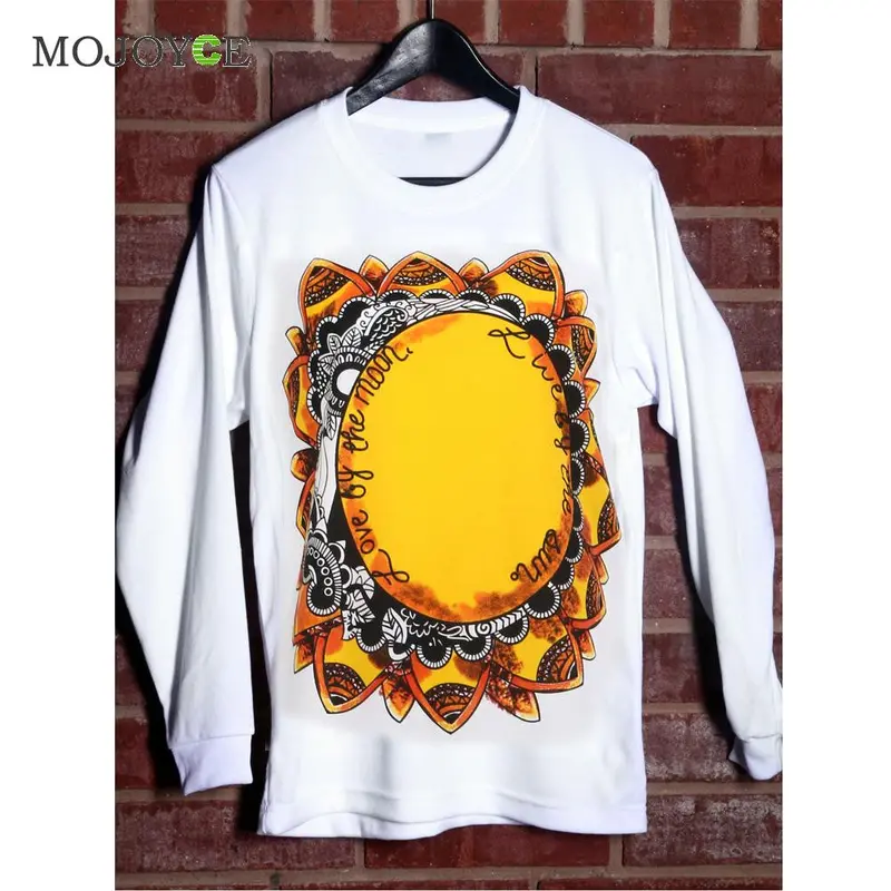 Casual Hoodies Women Long Sleeve Hoodie Sun Flower Print Fashion Graphic Sweatshirt Tracksuit Sweatshirt Women Moleton Feminina 2