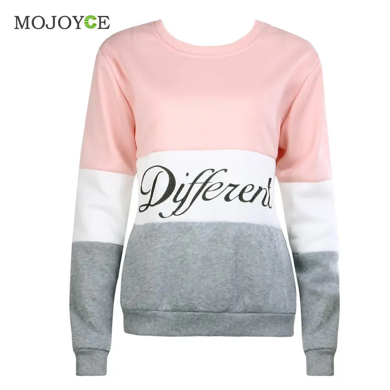 Casual Letters Printed Hoodies Sweatshirt Women Long Sleeve Hoodie Tee Tops Pink Pullover Jumper Sweatshirt Women Top 1