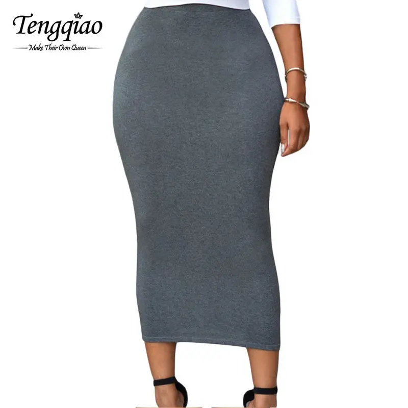Casual Long Skirt Black High Waist Long Tight Maxi Skirts For Maxi Pencil Long Skirt High Waist 3