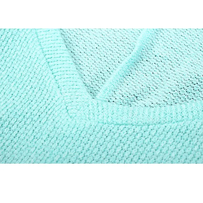 Casual Loose Knitwear Pull Femme Sexy Deep V Long Sleeve Knitted Sweater Solid Jumper Top Pullover Women 6 Colors Xl 11