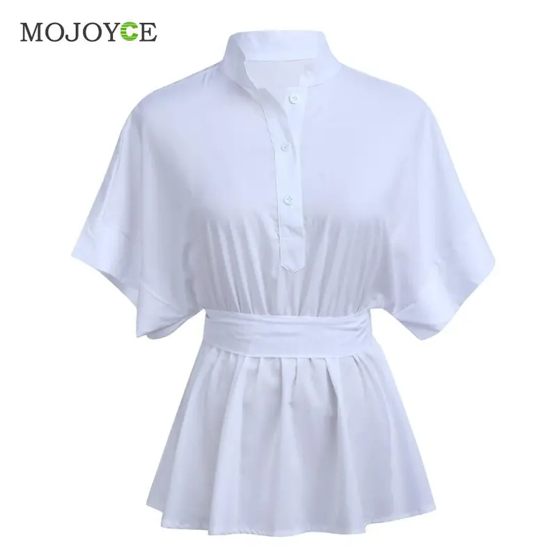 Casual Loose Short Sleeve Women Blouse Acetate Shirt Women Blusas Fashion White Blouse Blusas Femininas Women Tops 2