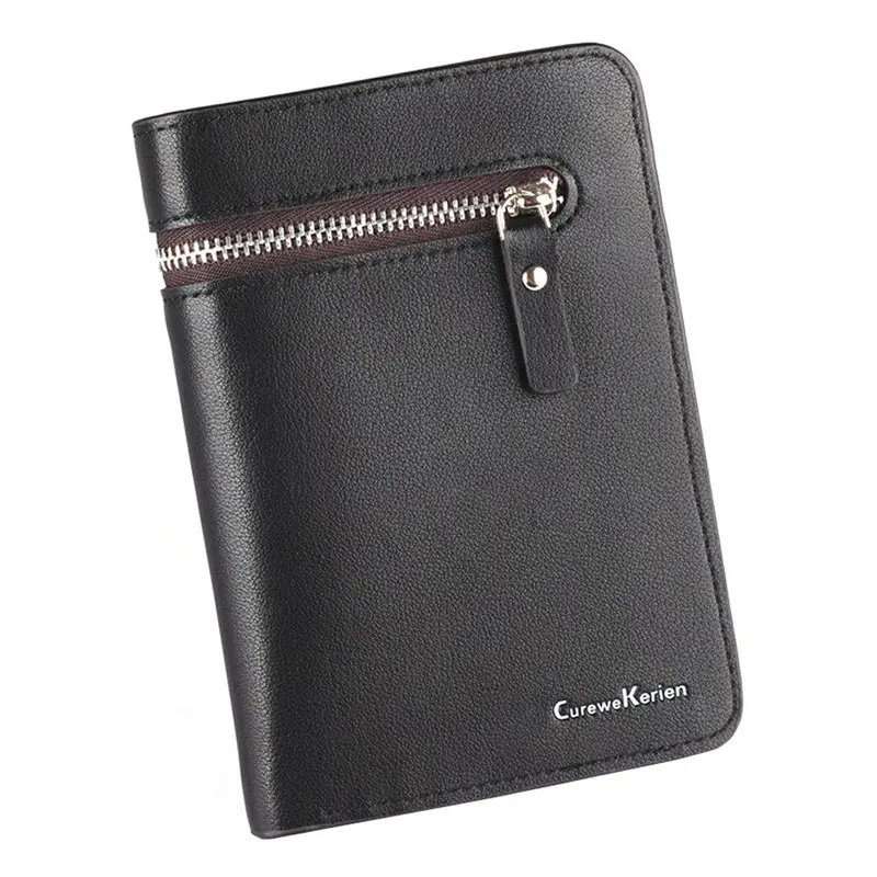 Casual Mini Men Leather Card Cash Receipt Holder Organizer Wallet Purse Cards Holder 1