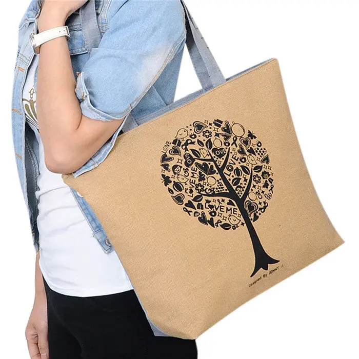 Casual Printing Women Bags Canvas Hbag Bag Purse Shoulder Ladies Bolsa Feminina Clutch Large-Capacity Tote Shopping Bags 1