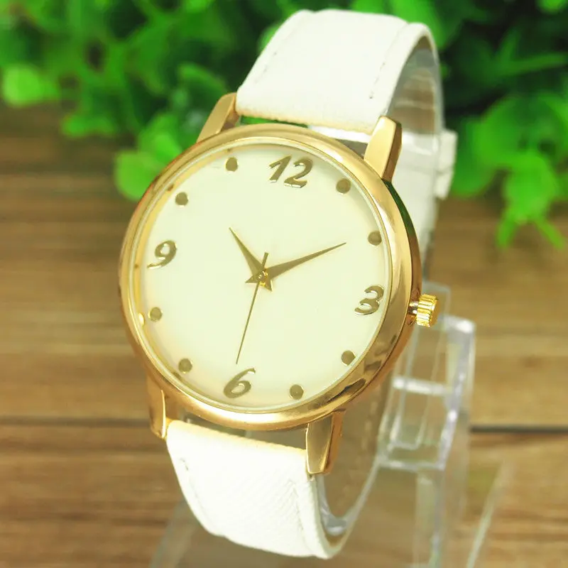 Casual Quartz Watch Women Men Denim Cloth Strap Bracelet Wristwatch Top Luxury 1