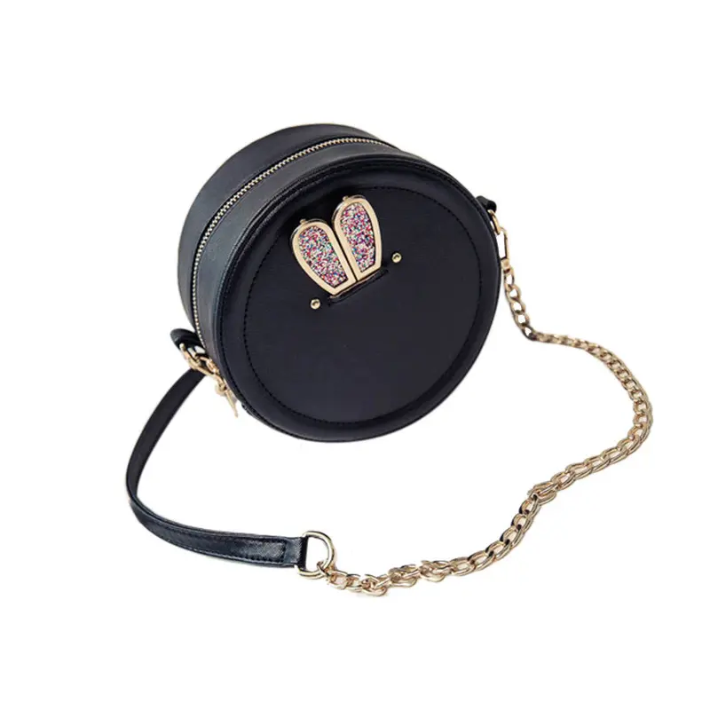 Casual Round Rabbit Ear Pattern Women Leather Messenger Bags Crossbody Shoulder Bag Hbags Clutch Femme Bolsos 1