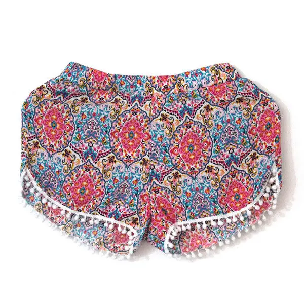 Casual Sexy Shorts Women Girl Polka Dot High Waist Tassel Loose Short Lady Beach Feminino Femme Board Shorts 1