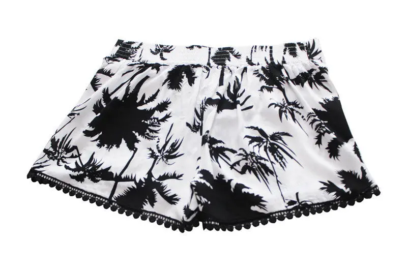Casual Sexy Shorts Women Girl Polka Dot High Waist Tassel Loose Short Lady Beach Feminino Femme Shorts 1
