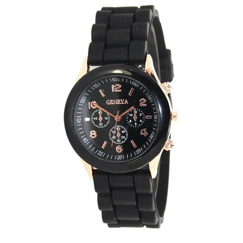 Casual Silicone Watch Candy Color Saat Rubber Jelly Gel Quartz Analog Sports Wrist Watches For Women Fast Shipping Feida 1