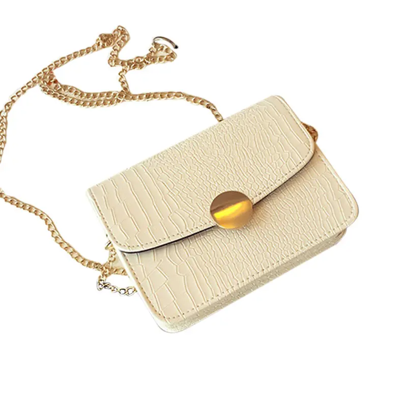 Casual Small Women Bags Chain Leather Messenger Bag Hbag Purse Sling Crossbody Shoulder Ladies Bolsa Feminina Clutch Bag 1