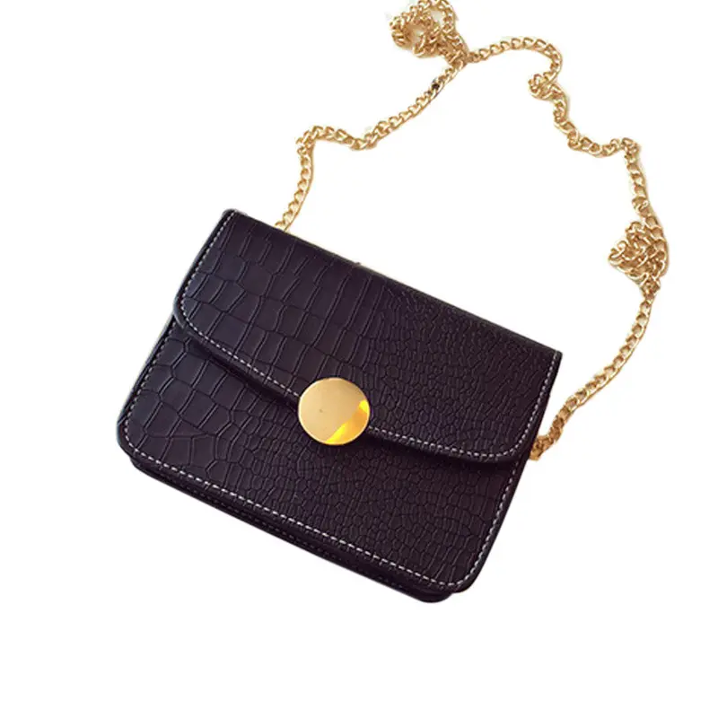 Casual Small Women Bags Chain Leather Messenger Bag Hbag Purse Sling Crossbody Shoulder Ladies Bolsa Feminina Clutch Bag 2