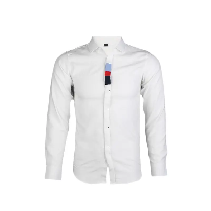 Casual Stylish Casual Slim Fit Silhouette Long Sleeve Dress Shirt Tops Whitegrayblue Mlxlxxlxxxl 5