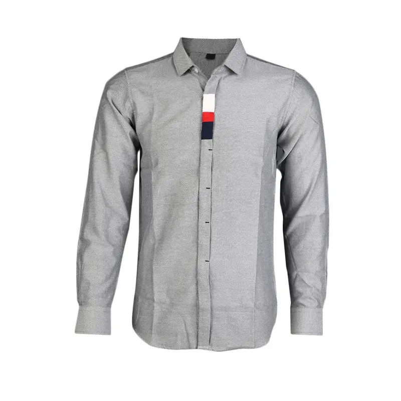 Casual Stylish Casual Slim Fit Silhouette Long Sleeve Dress Shirt Tops Whitegrayblue Mlxlxxlxxxl 6