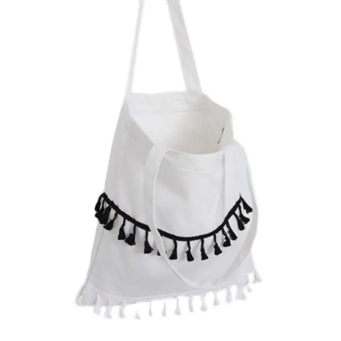 Casual Tassel Women Messenger Bags Canvas Trendy Shoulder Bags Crossbody Hbag Women's Bolsas 2