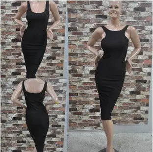 Casual Vestidos Bandage Dress Women Sleeveless Bodycon Evening Night Club Party Dress Green Midi Casual Pencil Dresses 1