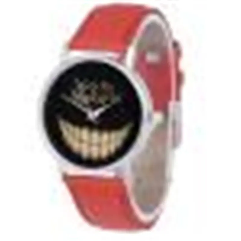 Casual Watch Women Men Leisure Time Faux Leather Analog Smiling Face Wrist Watches Watch Relogio Feminino Feida 8