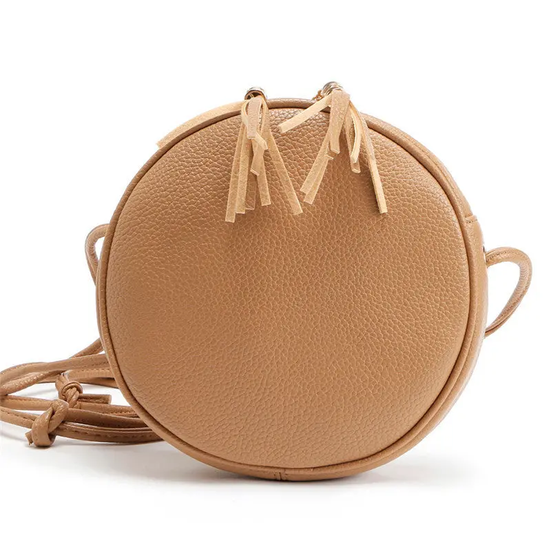 Casual Women Bag Round Crossbody Hbags Leather Messenger Shoulder Bags Famoushbag Women Bags Designer Travel Bag 2