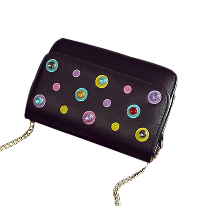 Casual Women Bags Chain Leather Messenger Bag Hbag Purse Sling Crossbody Shoulder Ladies Bolsa Feminina Clutch Bag 1