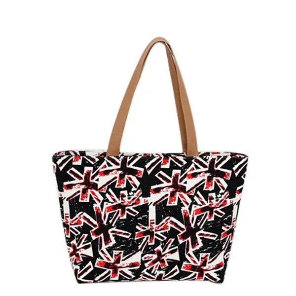 Casual Women Canvas Print Hbag Shoulder Bag Ladies Clutch Tote Messenger Bag Shopping Bags Bolsas 1