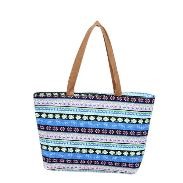 Casual Women Canvas Print Hbag Shoulder Bag Ladies Clutch Tote Messenger Bag Shopping Bags Bolsas 2