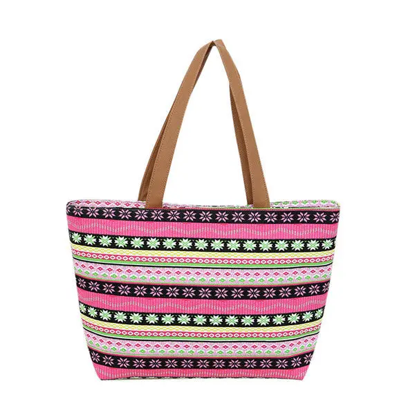 Casual Women Canvas Print Hbag Shoulder Bag Ladies Clutch Tote Messenger Bag Shopping Bags Bolsas 4