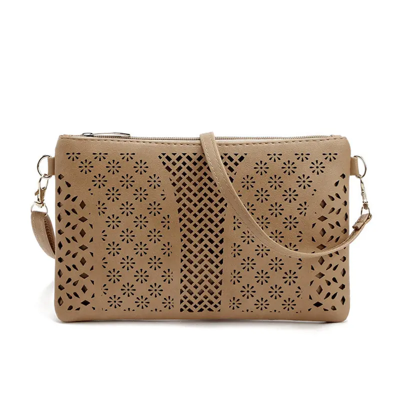 Casual Women Messenger Bags Pu Hollow Out Crossbody Bags Ladies Small Shoulder Purse Hbags Women's Bolsas Feminina 3