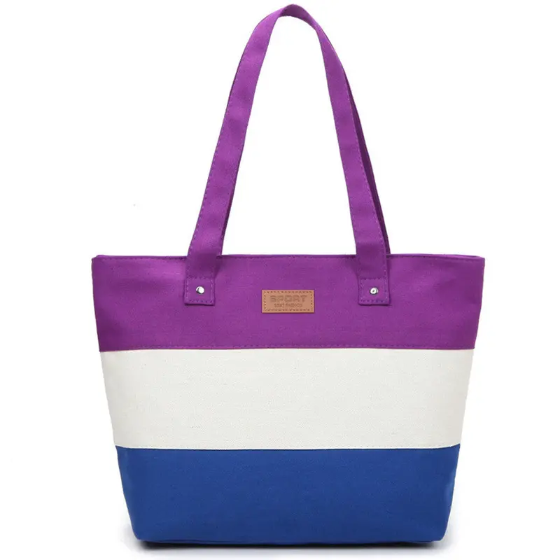 Casual Women Tote Striped Hbags Shoulder Messenger Bags Totes Ladies Big Hbag Women Famousdesigner Shopping Bag 1