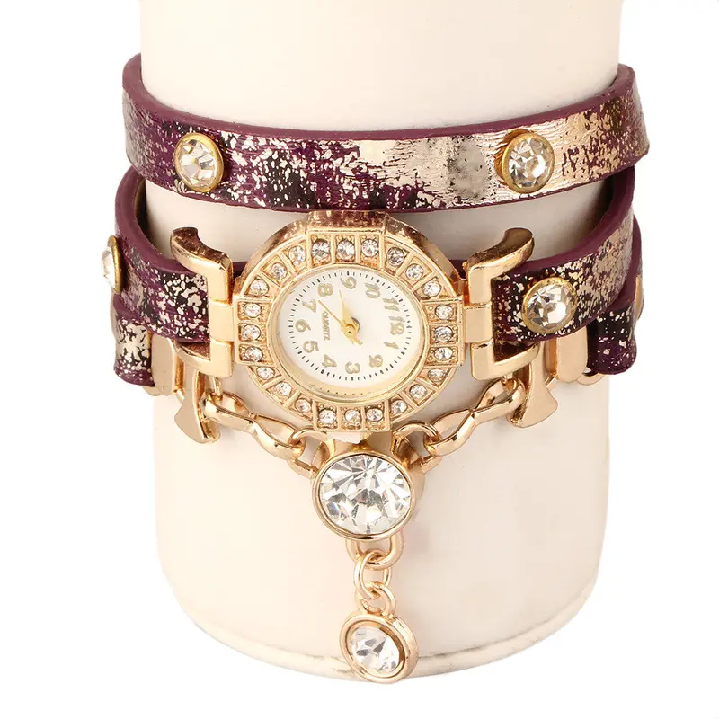 Casual Wrist Watch Leather Bracelet Watcheslady Able Leather Casual Bracelet Watches Good To Match 2