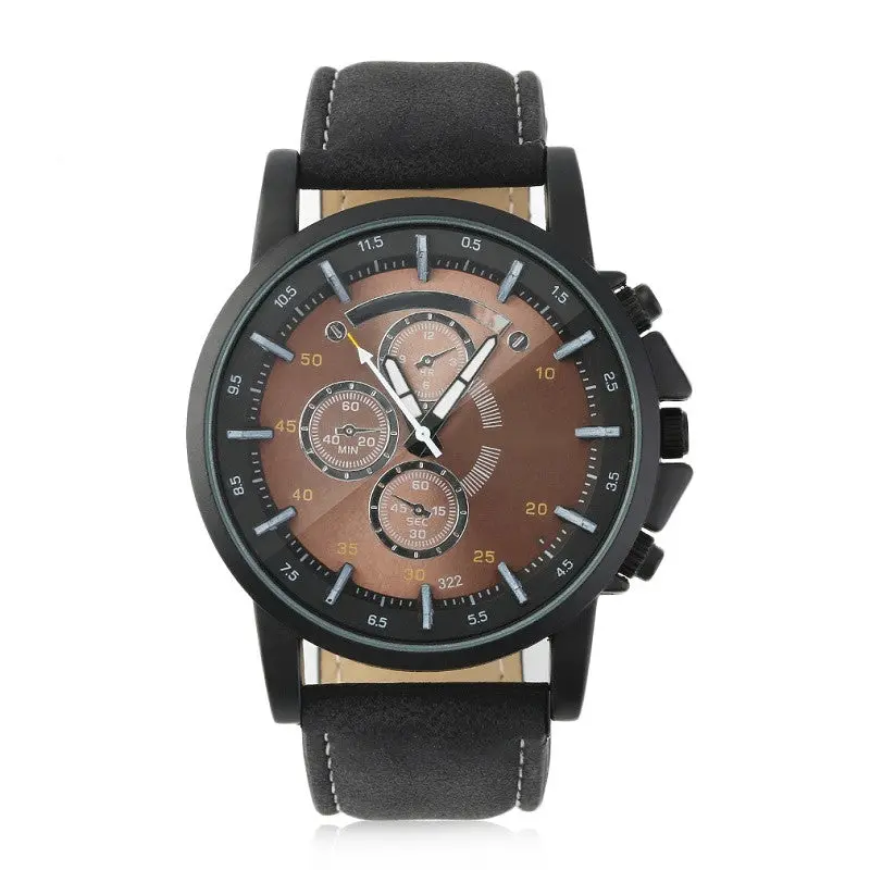 Casualquartz Watch Luxuryleather Relogios Masculino Sport Casual Waterproof Wristwatch 3