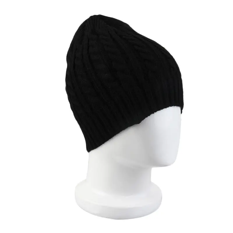 Casualtwisted 8 Shape Kinttedcap Solid Color Cotton Type Hip-Hop Cap Hats 3