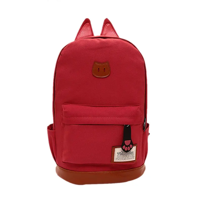 Cat Backpack Women Canvas Printing School Backpack For Girls Bag Backpacks Women Bag 8