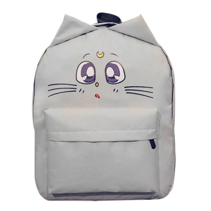 Cat Ear Canvas Backpack Women Bag Cartoon School Bags For Teenagers Backpacks For Teenage Girls Mochila Satchel Rucksack 1