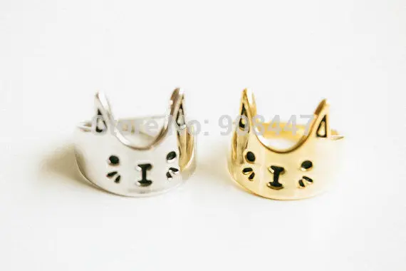 Cat Jewelry Cute Animal Rings Love Cat Kitty Rings Girl Gifts 1