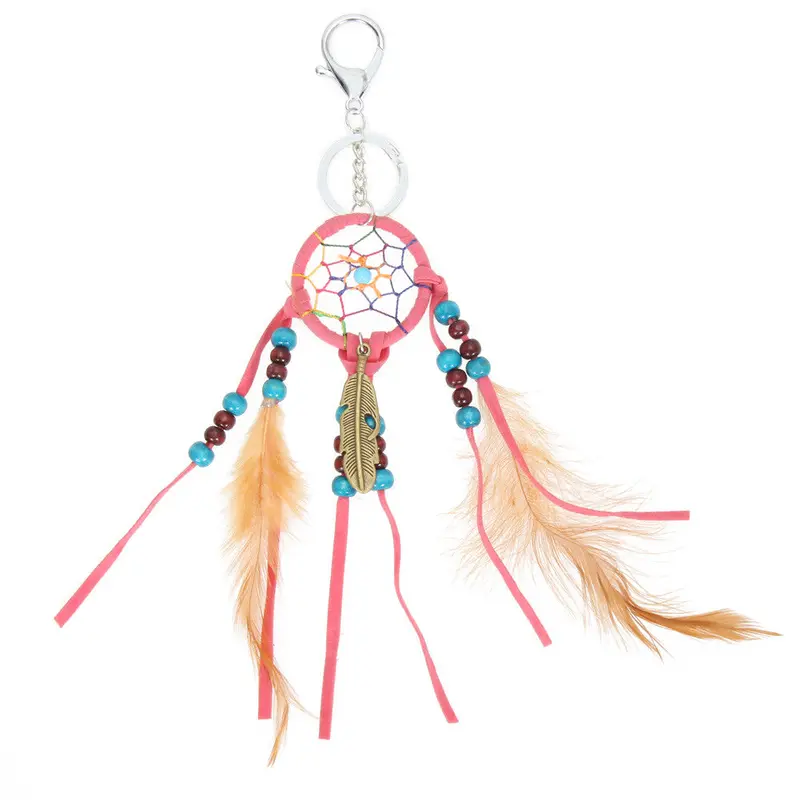 Catcher With Feathers Wall Hanging Decoration Keychain Bag Pendant 1