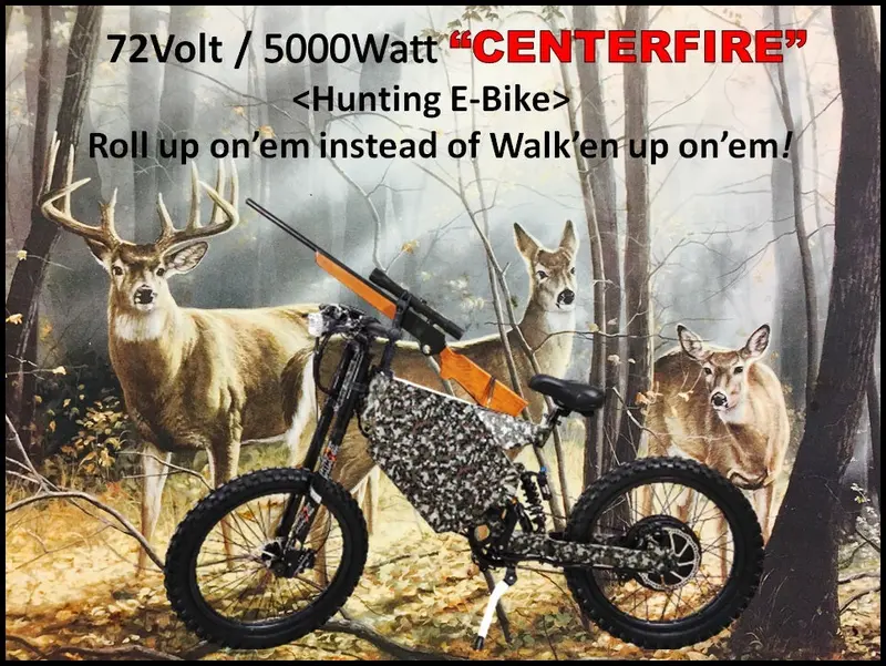Centerfire, > High Powered -Hunting E-Bike Wholesale Only. 1