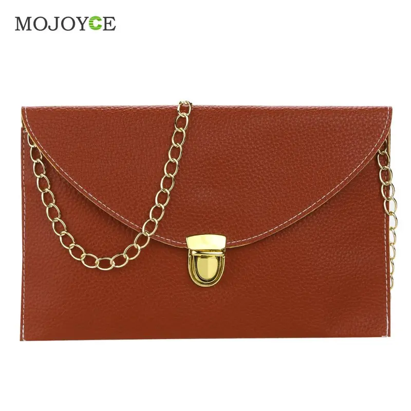 Chain Women Bag Multi Color Shoulder Crossbody Bag Women Leather Handbags Envelope Clutch Women Messenger Bag Bolsa Feminina 5