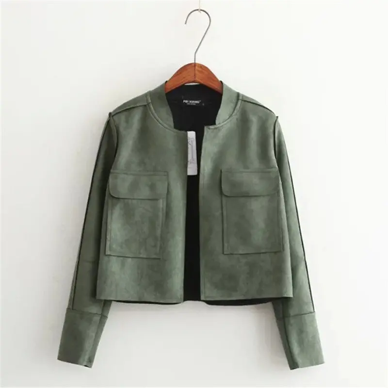 Chamois Outdoor Jackets Women Short Jacket Coats Plus Size Coat With Pocket Chaquetas Mujer Coats For Women 7