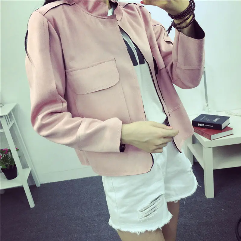 Chamois-Style Outdoor Jacket for Women – Functional Short Coat with Pockets