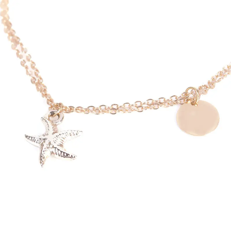 Charm Anklet Bracelet For Women Gold Bracelet On A Leg Foot Chian Girl Ankle Love Jewelry 2
