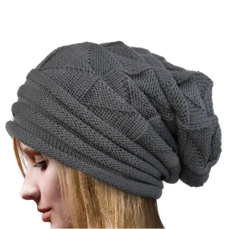 Charming, Chic Women Crochet Hat Wool Knit Beanie Warm Caps 1