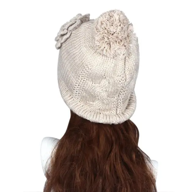 Charming, Chicmen Women Crochet Knit Beanie Warm Cap 2