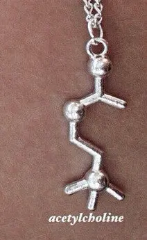 Chemical Symbol Dopamine Serotonin And Acetylcholine Necklaces 10Pcs-N139 1