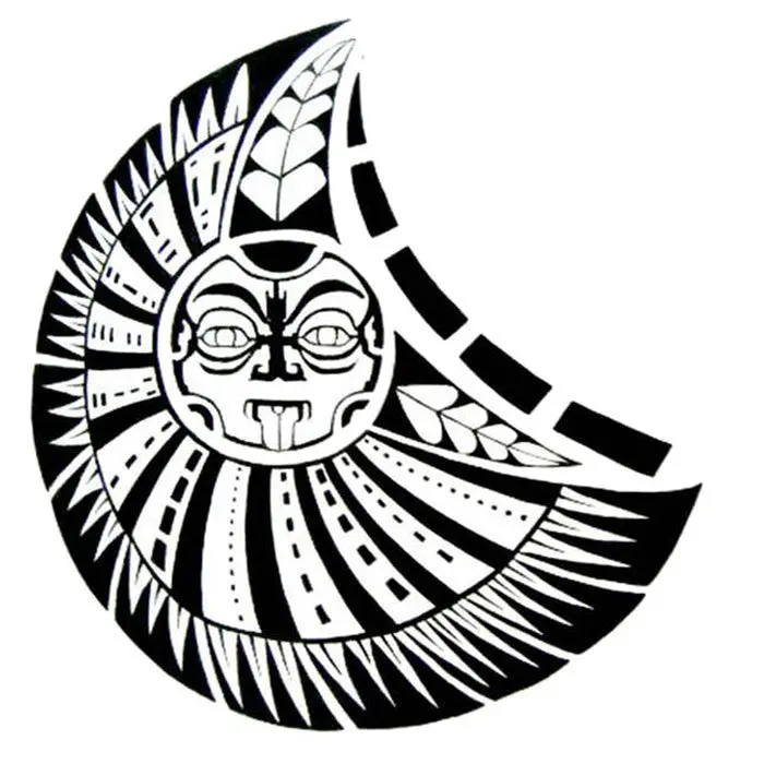 Chest Waterproof Apollo Tattoo Stickers Prothorax Big 3D Disposable Tatoo Stickers 1